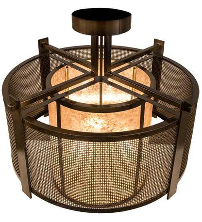 Cilindro 3 Light 30" Wide Semi-Flush Ceiling Fixture