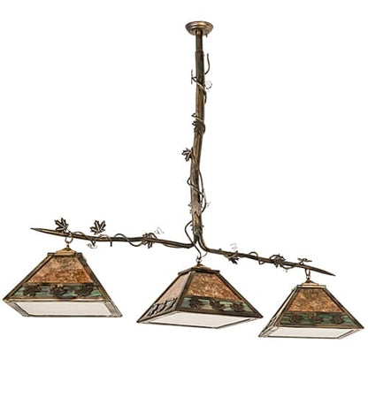 3 Light 66" Wide Linear Pendant