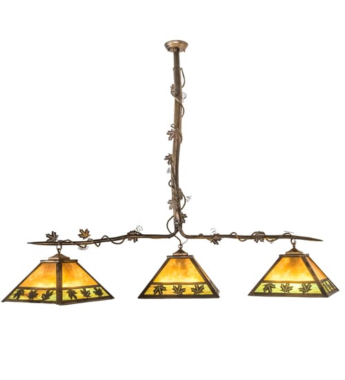 3 Light 66" Wide Linear Pendant