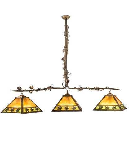 3 Light 66" Wide Linear Pendant