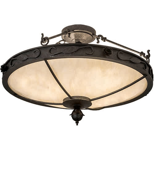 Arabesque 4 Light 26" Wide Semi-Flush Bowl Ceiling Fixture