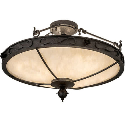 Arabesque 4 Light 26" Wide Semi-Flush Bowl Ceiling Fixture