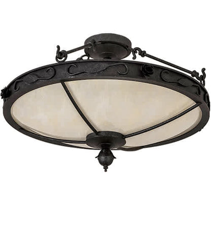 Arabesque 4 Light 26" Wide Semi-Flush Bowl Ceiling Fixture