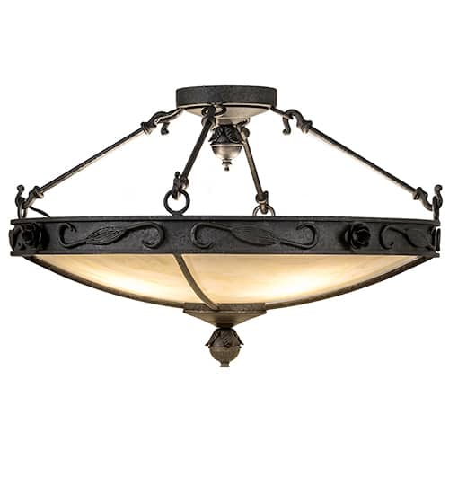 Arabesque 4 Light 26" Wide Semi-Flush Bowl Ceiling Fixture