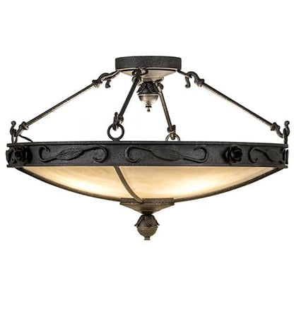 Arabesque 4 Light 26" Wide Semi-Flush Bowl Ceiling Fixture