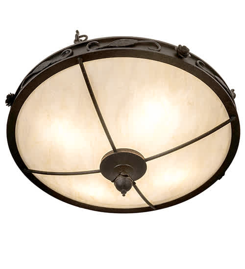 Arabesque 4 Light 26" Wide Semi-Flush Bowl Ceiling Fixture