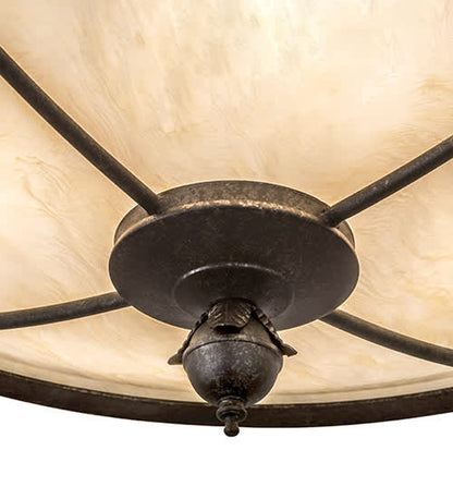 Arabesque 4 Light 26" Wide Semi-Flush Bowl Ceiling Fixture
