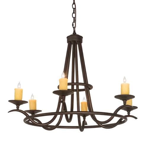 Octavia 6 Light 36" Wide Taper Candle Style Chandelier