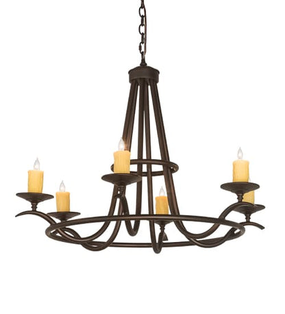 Octavia 6 Light 36" Wide Taper Candle Style Chandelier