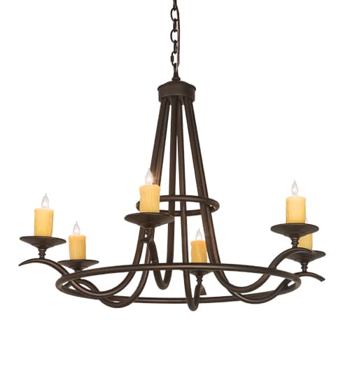 Octavia 6 Light 36" Wide Taper Candle Style Chandelier