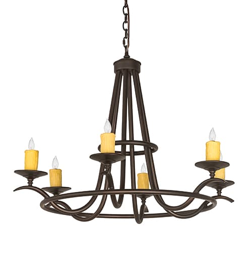 Octavia 6 Light 36" Wide Taper Candle Style Chandelier