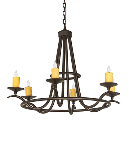 Octavia 6 Light 36" Wide Taper Candle Style Chandelier