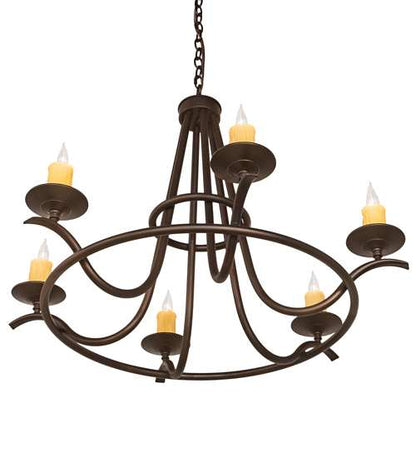 Octavia 6 Light 36" Wide Taper Candle Style Chandelier