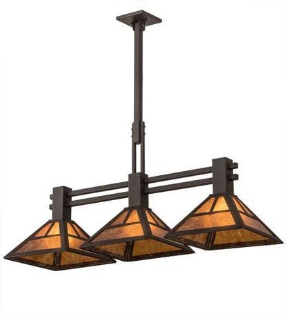 3 Light 40" Wide Linear Pendant