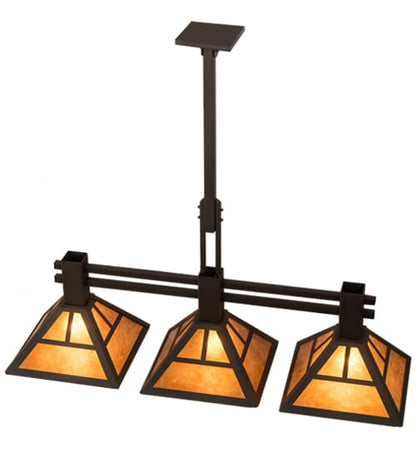 3 Light 40" Wide Linear Pendant