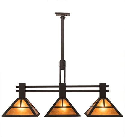 3 Light 40" Wide Linear Pendant
