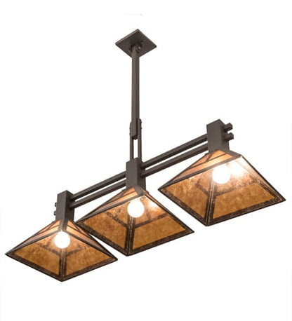 3 Light 40" Wide Linear Pendant