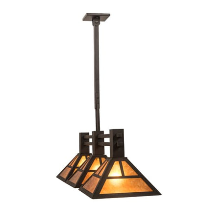 3 Light 40" Wide Linear Pendant
