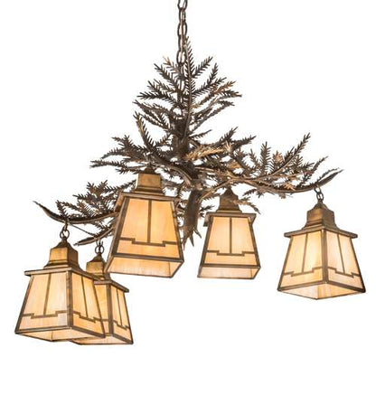 Pine Branch 5 Light 30" Wide Chandelier
