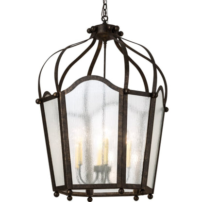 Meyda Tiffany 6 Light 33" Wide Taper Candle Pendant