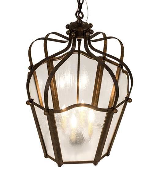 4 Light 22" Wide Taper Candle Pendant