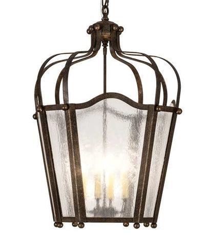 4 Light 22" Wide Taper Candle Pendant