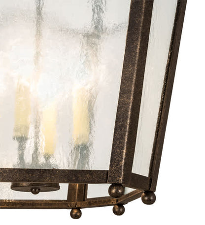 4 Light 22" Wide Taper Candle Pendant
