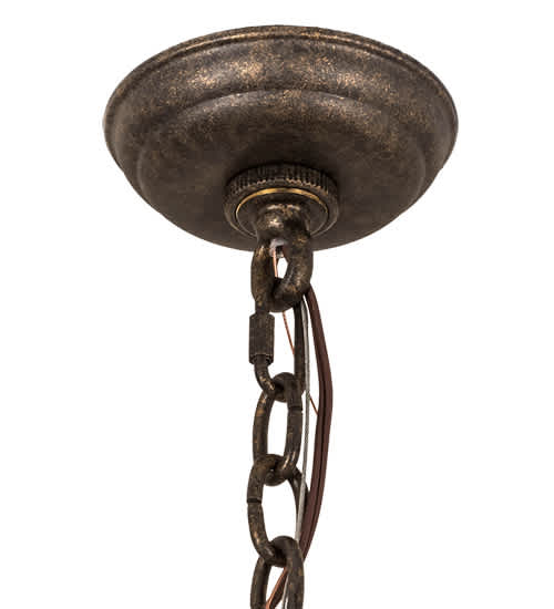 4 Light 22" Wide Taper Candle Pendant