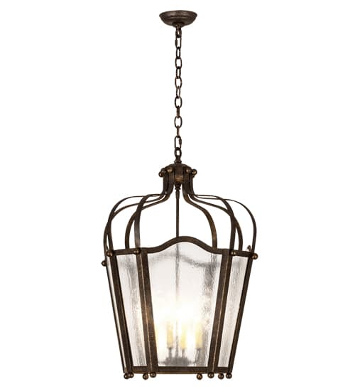 4 Light 22" Wide Taper Candle Pendant