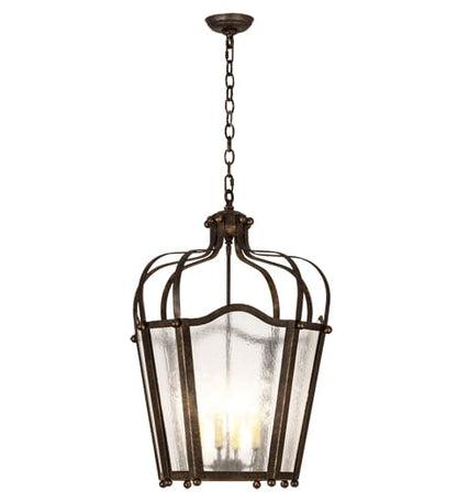 4 Light 22" Wide Taper Candle Pendant