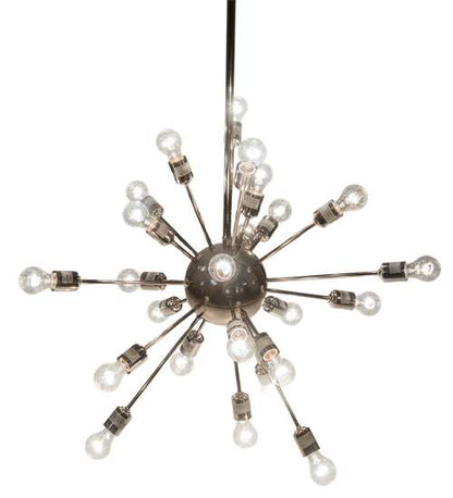 24 Light 36" Wide Abstract Pendant