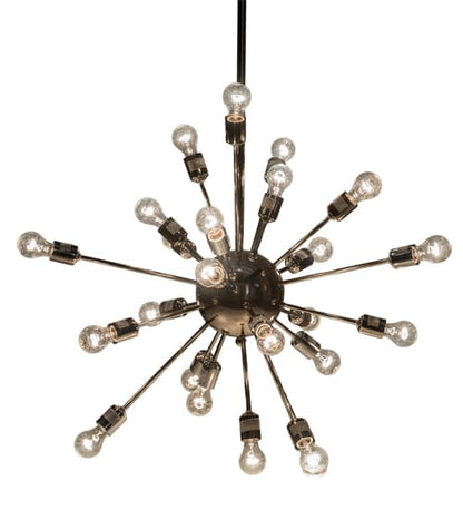 24 Light 36" Wide Abstract Pendant