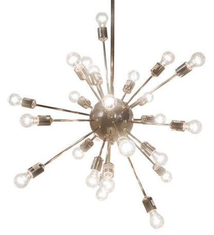 24 Light 36" Wide Abstract Pendant