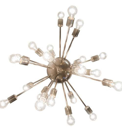 24 Light 36" Wide Abstract Pendant