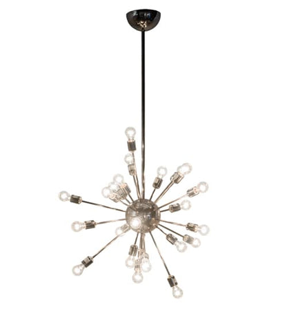24 Light 36" Wide Abstract Pendant