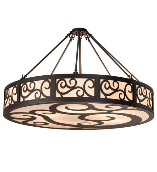 Dean 6 Light 48" Wide Semi-Flush Drum Ceiling Fixture