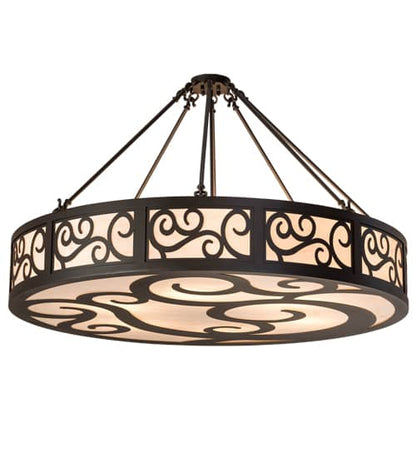 Dean 6 Light 48" Wide Semi-Flush Drum Ceiling Fixture