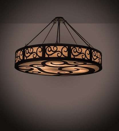 Dean 6 Light 48" Wide Semi-Flush Drum Ceiling Fixture