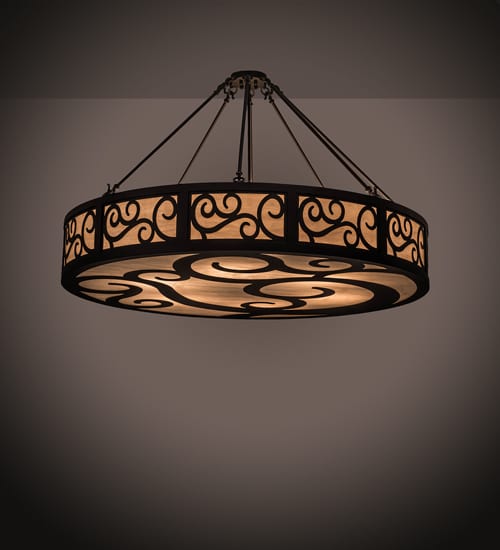 Dean 6 Light 48" Wide Semi-Flush Drum Ceiling Fixture