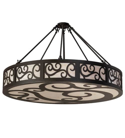 Dean 6 Light 48" Wide Semi-Flush Drum Ceiling Fixture
