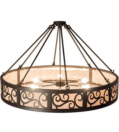 Dean 6 Light 48" Wide Semi-Flush Drum Ceiling Fixture