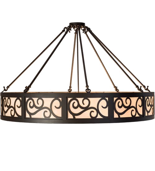 Dean 6 Light 48" Wide Semi-Flush Drum Ceiling Fixture