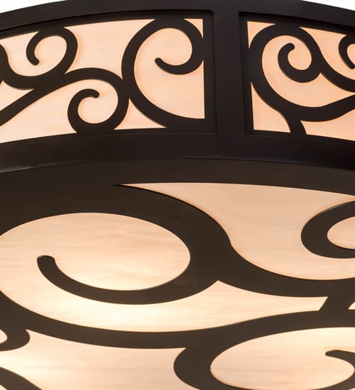 Dean 6 Light 48" Wide Semi-Flush Drum Ceiling Fixture