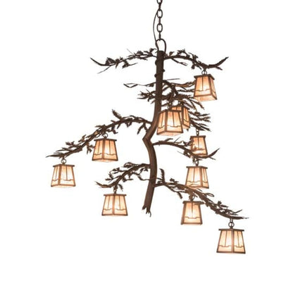 Meyda Tiffany Pine Branch 10 Light 42" Wide Chandelier