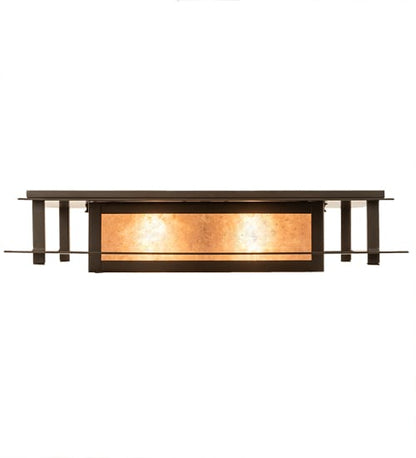 Quezon 4 Light 34" Wide Flush Mount Square Ceiling Fixture - Timeless Bronze Finish