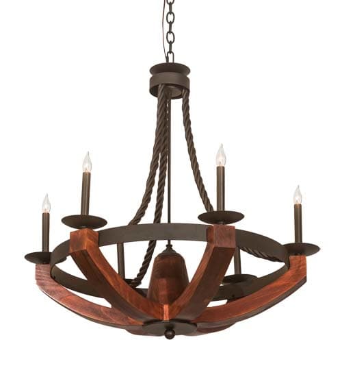 Doyle 6 Light 34" Wide Taper Candle Style Chandelier