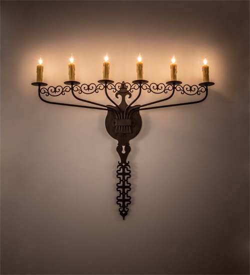 Almonte 6 Light 30" Tall Wall Sconce