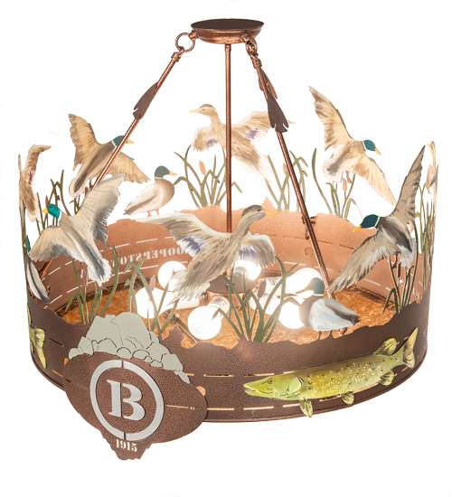 Boulders 6 Light 30" Wide Semi-Flush Drum Ceiling Fixture