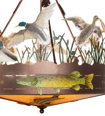 Boulders 6 Light 30" Wide Semi-Flush Drum Ceiling Fixture