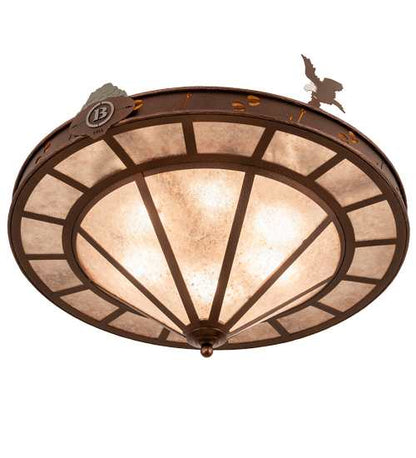 Boulders 6 Light 32" Wide Semi-Flush Ceiling Fixture